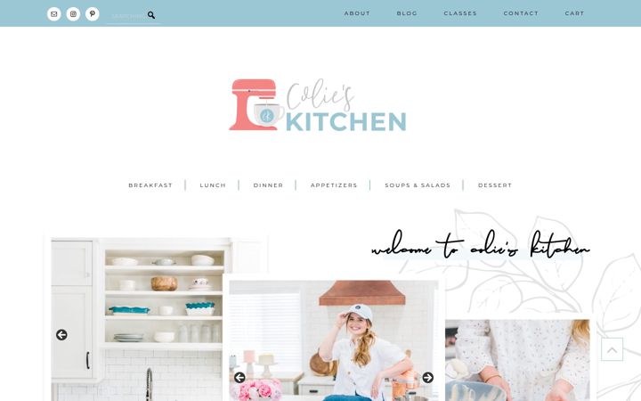 Captură de ecran a colieskitchen.net