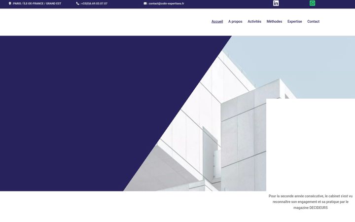 Screenshot of colin-expertises.fr