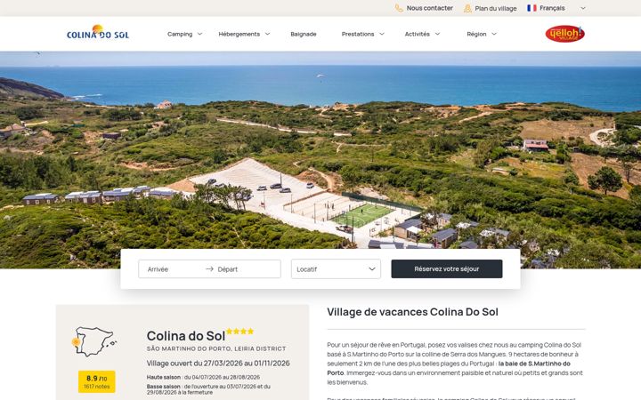 Screenshot of colinadosol.org