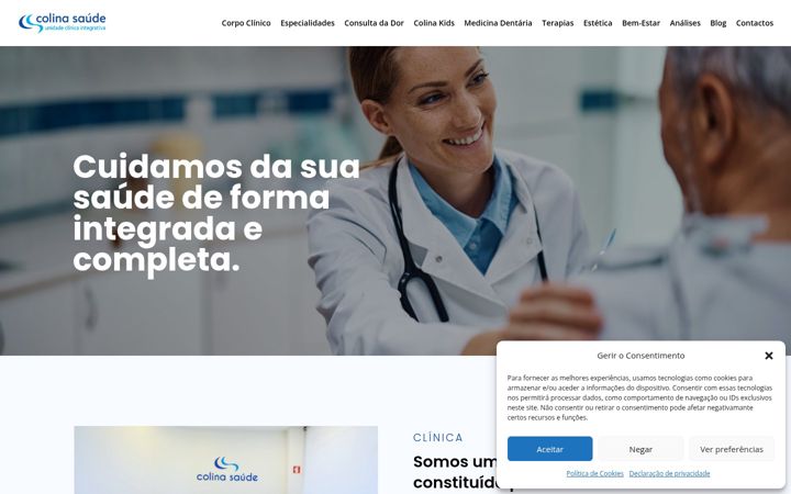 Screenshot of colinasaude.pt