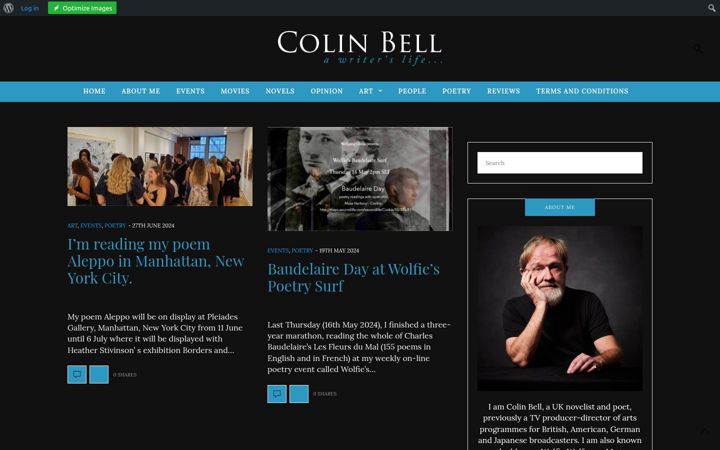 Screenshot of colinbell.org