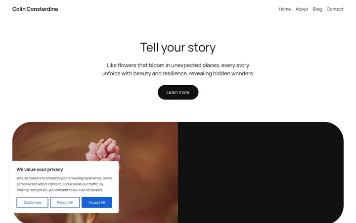 Screenshot of colinconsterdine.com