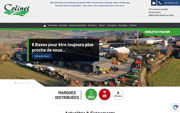 Screenshot of colinet.fr