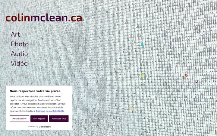 Screenshot of colinmclean.ca