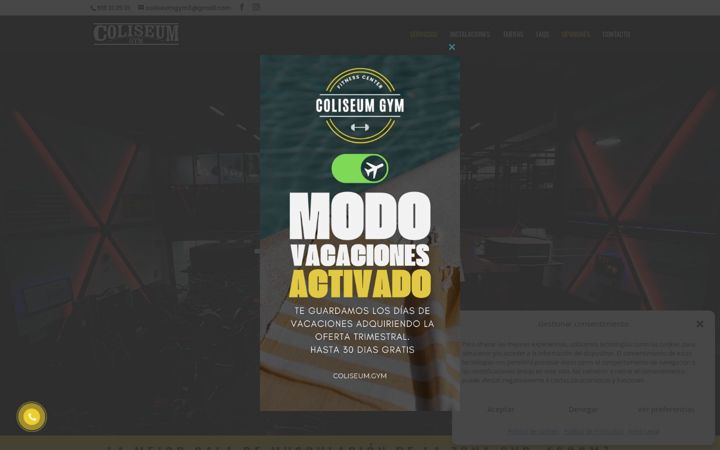 Screenshot of coliseumgym.es