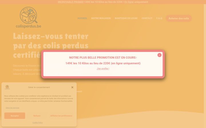 Screenshot of colisperdus.be