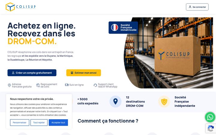 Screenshot di colisup.fr