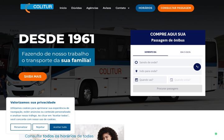 Screenshot van colitur.com.br