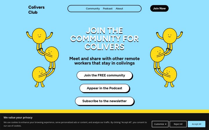 Screenshot of coliversclub.com