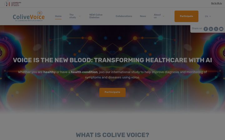 Zrzut ekranu colivevoice.org