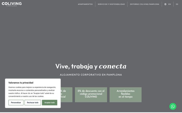 Screenshot of colivingpamplona.com