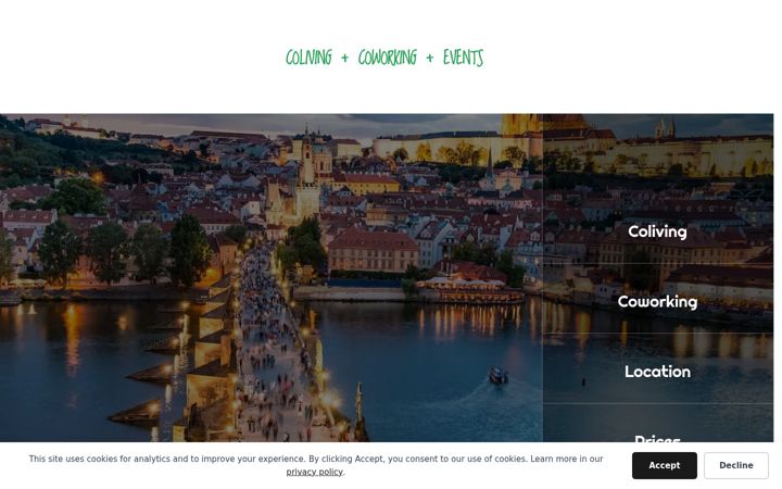 Screenshot of colivingprague.com