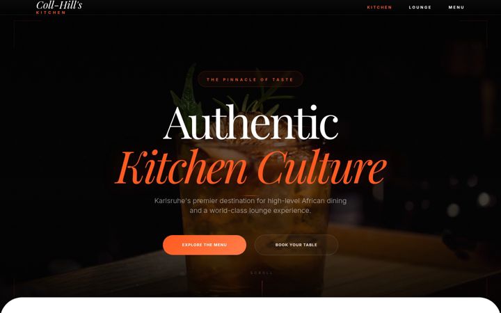 Screenshot of coll-hills-kitchen.com