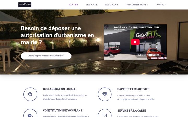 Screenshot of collab-plans.fr