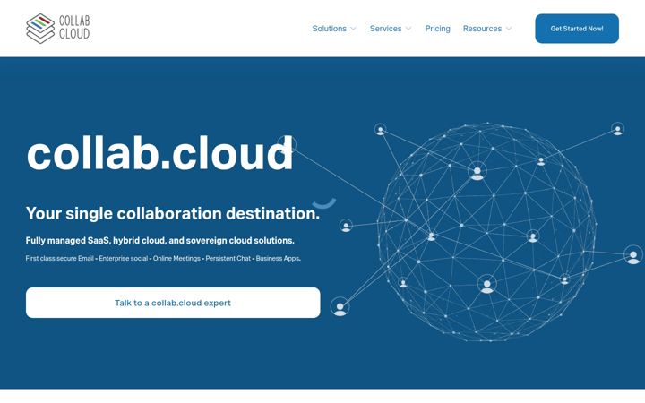 Screenshot of collab.cloud