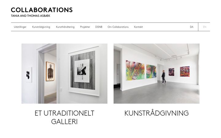 Screenshot of collaborations.dk