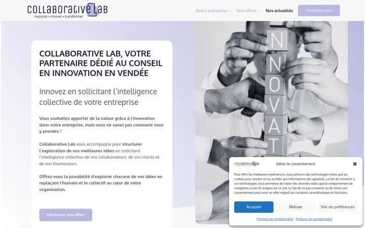 Skjermbilde av collaborativelab.fr
