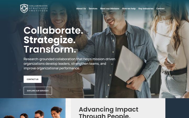 Zrzut ekranu collaborativestrategies.org