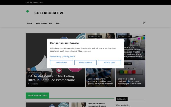 Screenshot di collaborativeweek.it