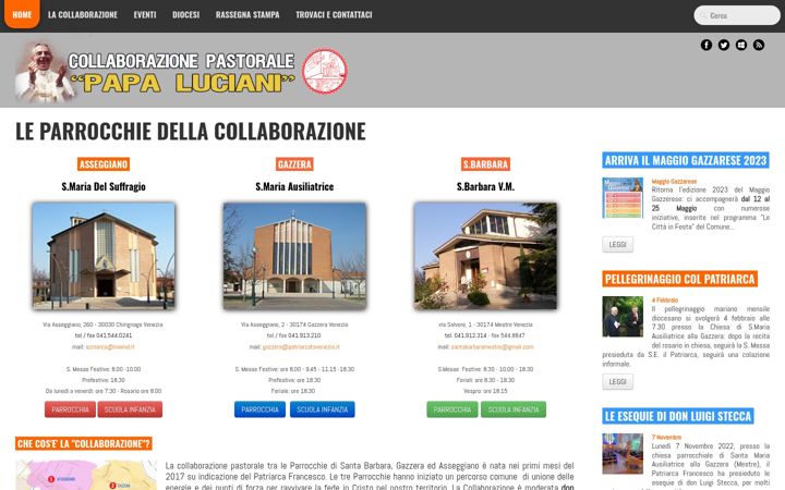 Screenshot di collaborazionepapaluciani.it
