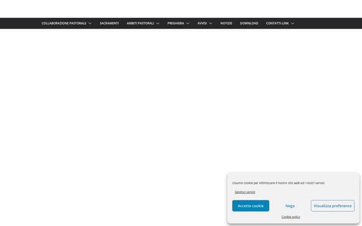 Screenshot di collaborazionepastoralebuttrio.it