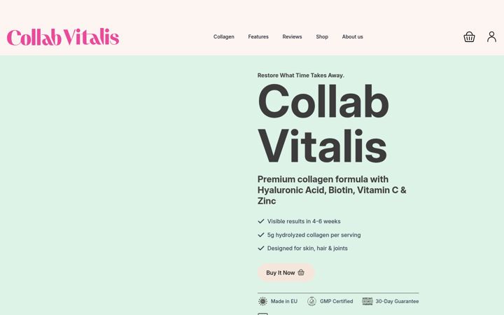 Screenshot of collabvitalis.eu