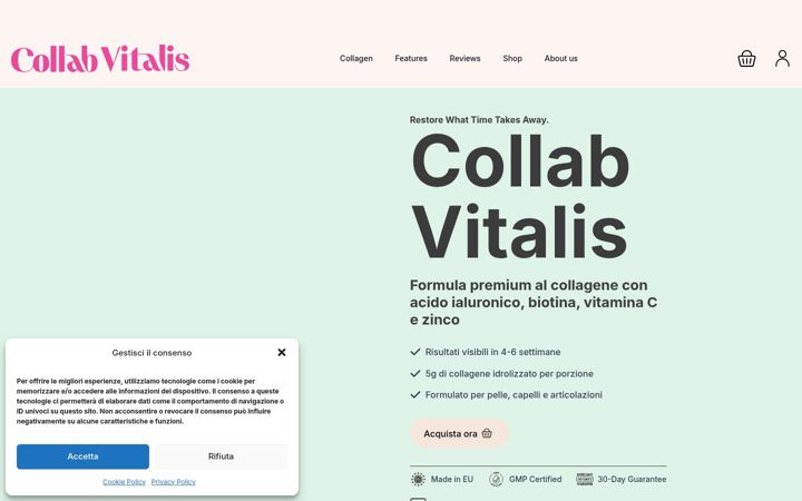 Screenshot di collabvitalis.it