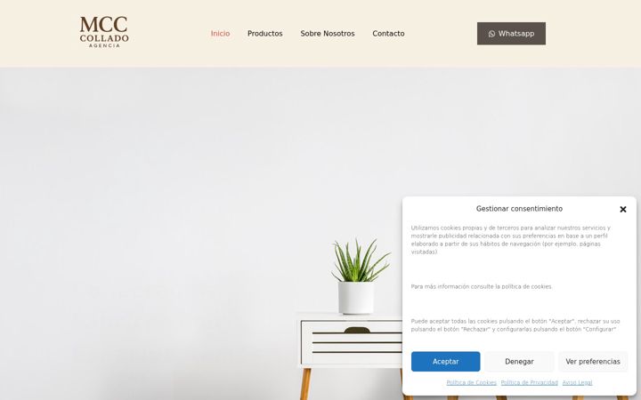Screenshot of colladoagencia.es