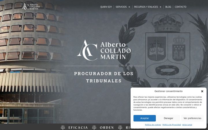 Screenshot of colladoprocurador.es