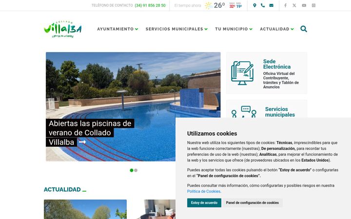 Skjermbilde av colladovillalba.es
