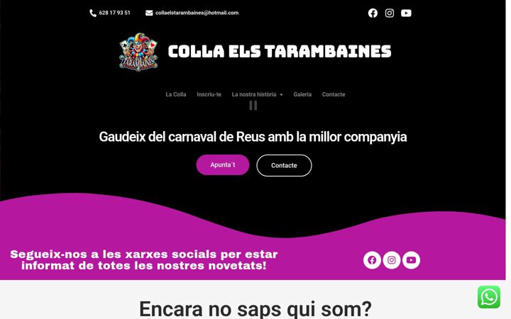 Screenshot of collaelstarambaines.cat