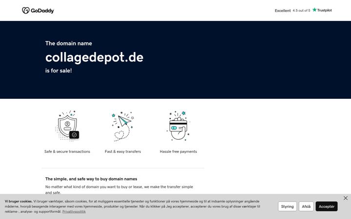 Screenshot of collagedepot.de