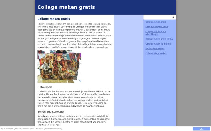 Screenshot of collagemakengratis.nl
