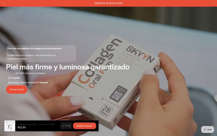 Screenshot of collagenoralfilm.es