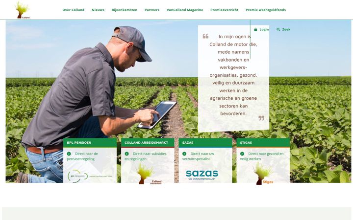 Screenshot of colland.nl