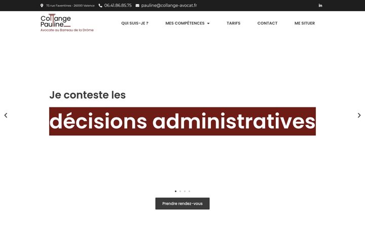 Skjermbilde av collange-avocat.fr