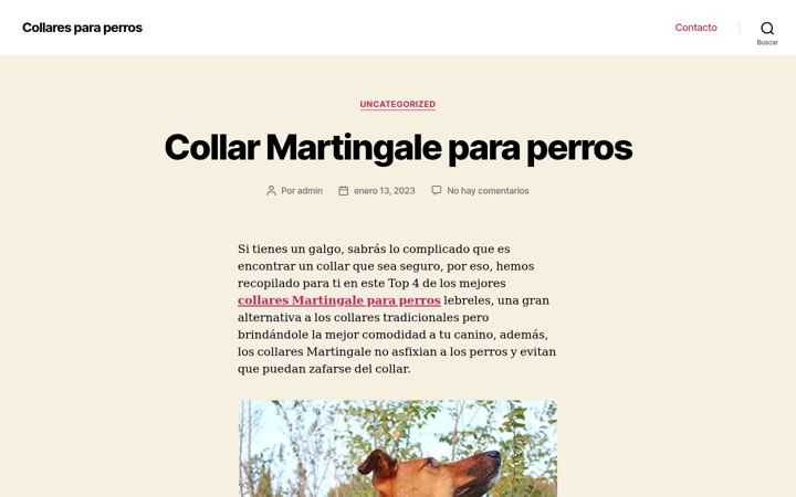 Screenshot of collarparaperros.com