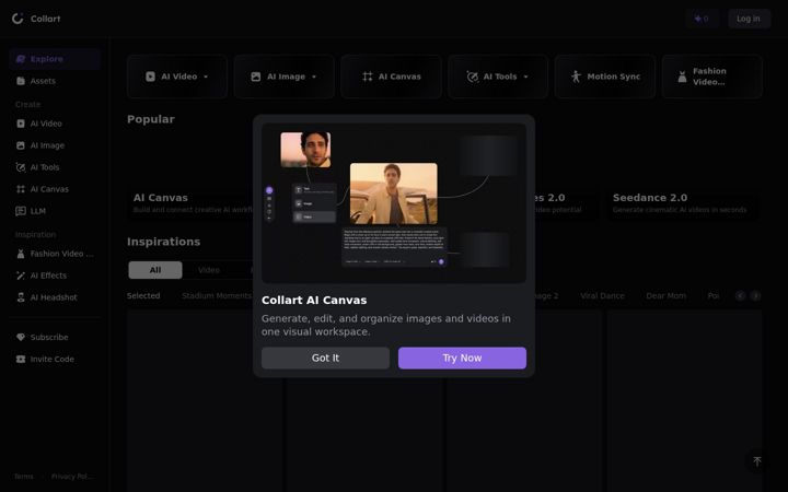 Screenshot of collart.app