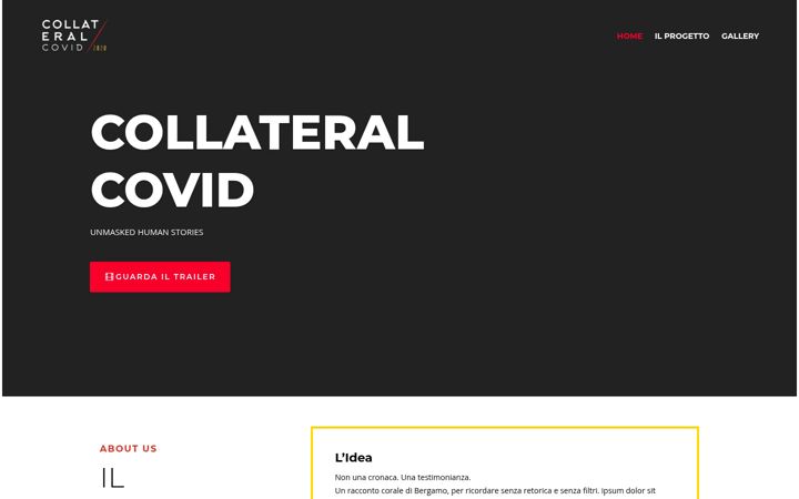 Screenshot of collateralcovid.it