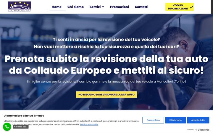Screenshot of collaudoeuropeo.it
