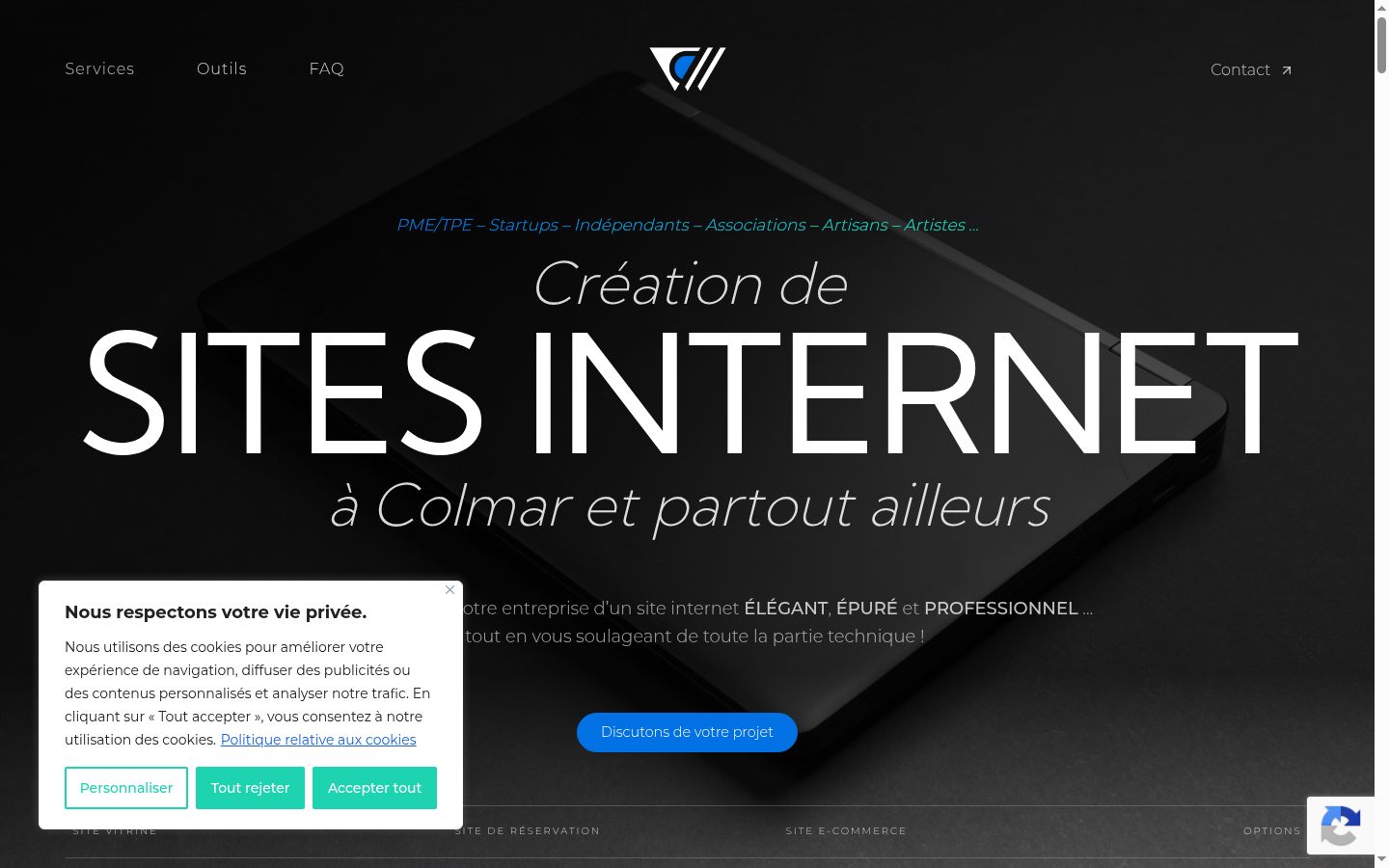 Screenshot van de toestemmingsbanner zoals getoond vóór enige interactie