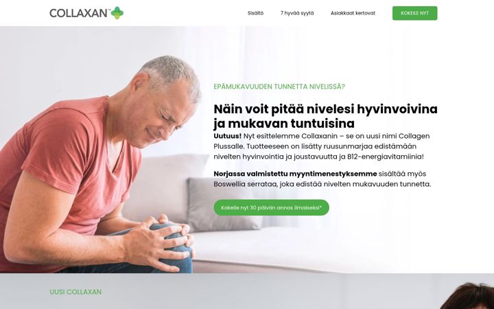 Skærmbillede af collaxan.fi