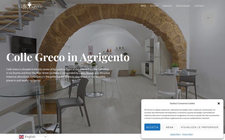 Screenshot of colle-greco.eu