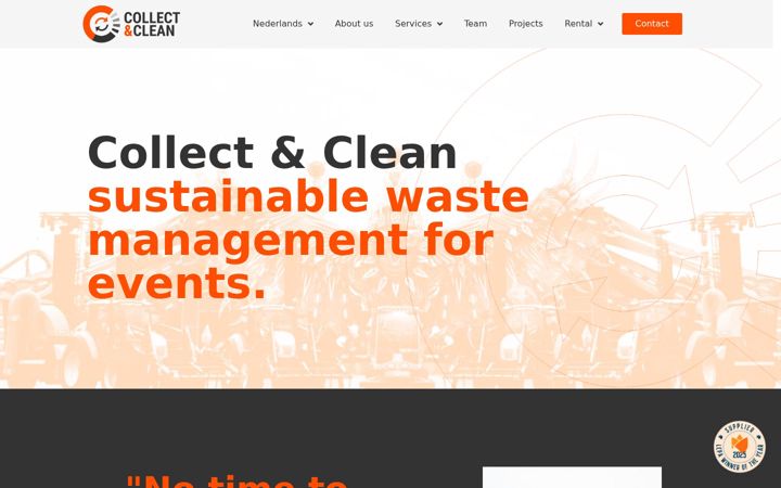 Screenshot of collect-clean.com