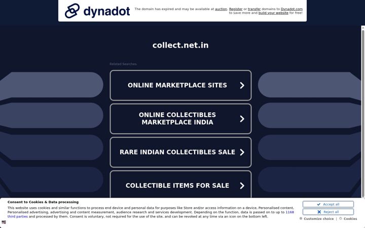 Screenshot of collect.net.in