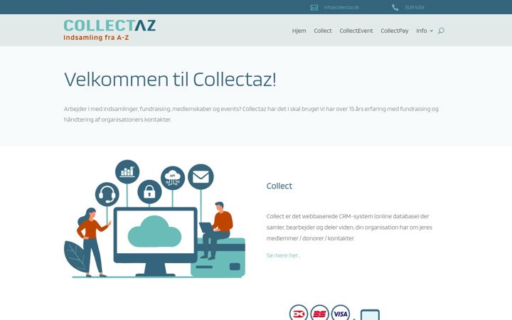 Screenshot of collectaz.dk