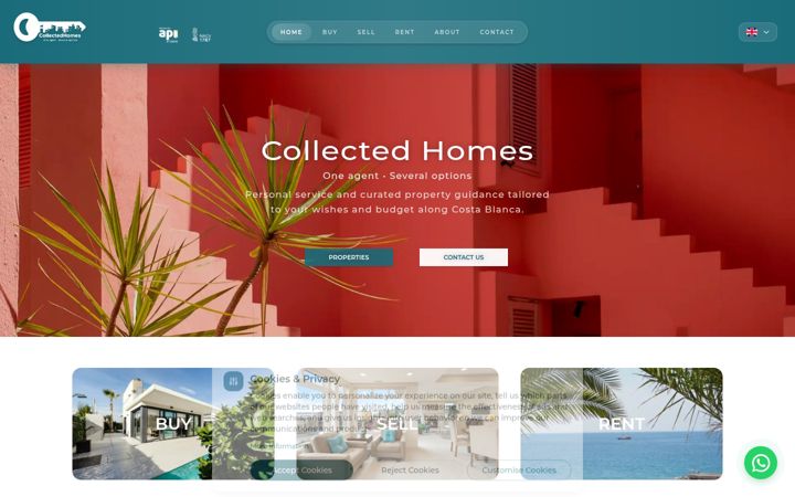 Screenshot of collectedhomes.com