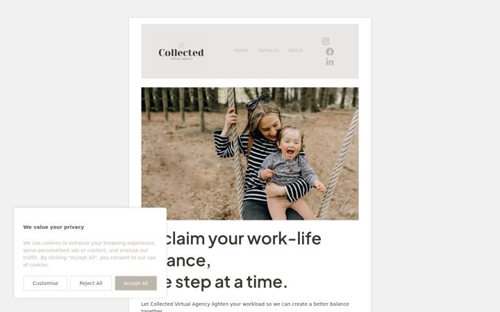 Screenshot of collectedva.com