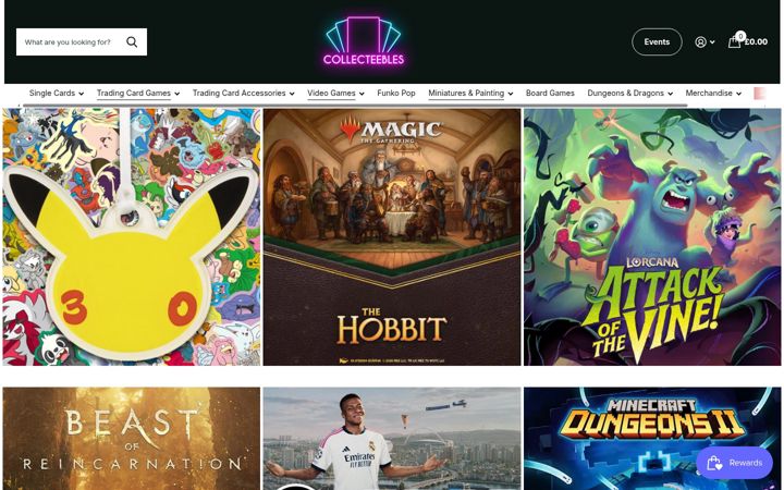 Screenshot of collecteebles.co.uk