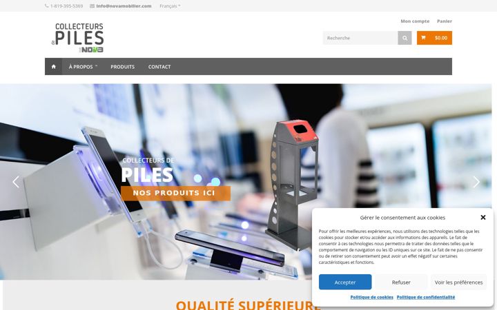 Screenshot of collecteursdepiles.com